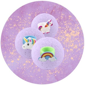 Unicorn Ring Inside - 3 Pack - Lavender Bath Bombs