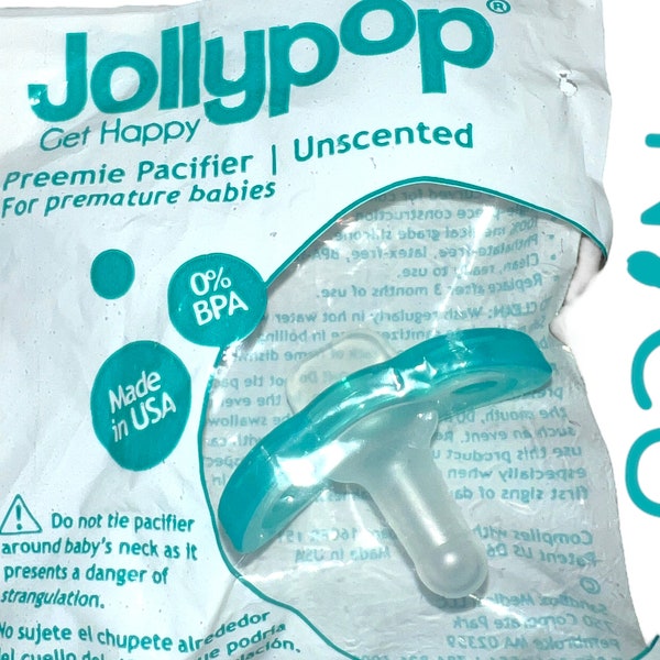 JollyPop hospital used NICU pacifier for reborn and silicone babies  SEALED