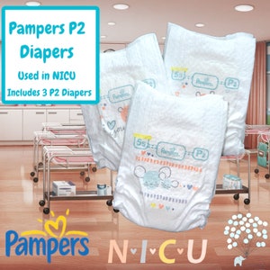 Pampers P2 NICU Diapers  Includes bundle of 3