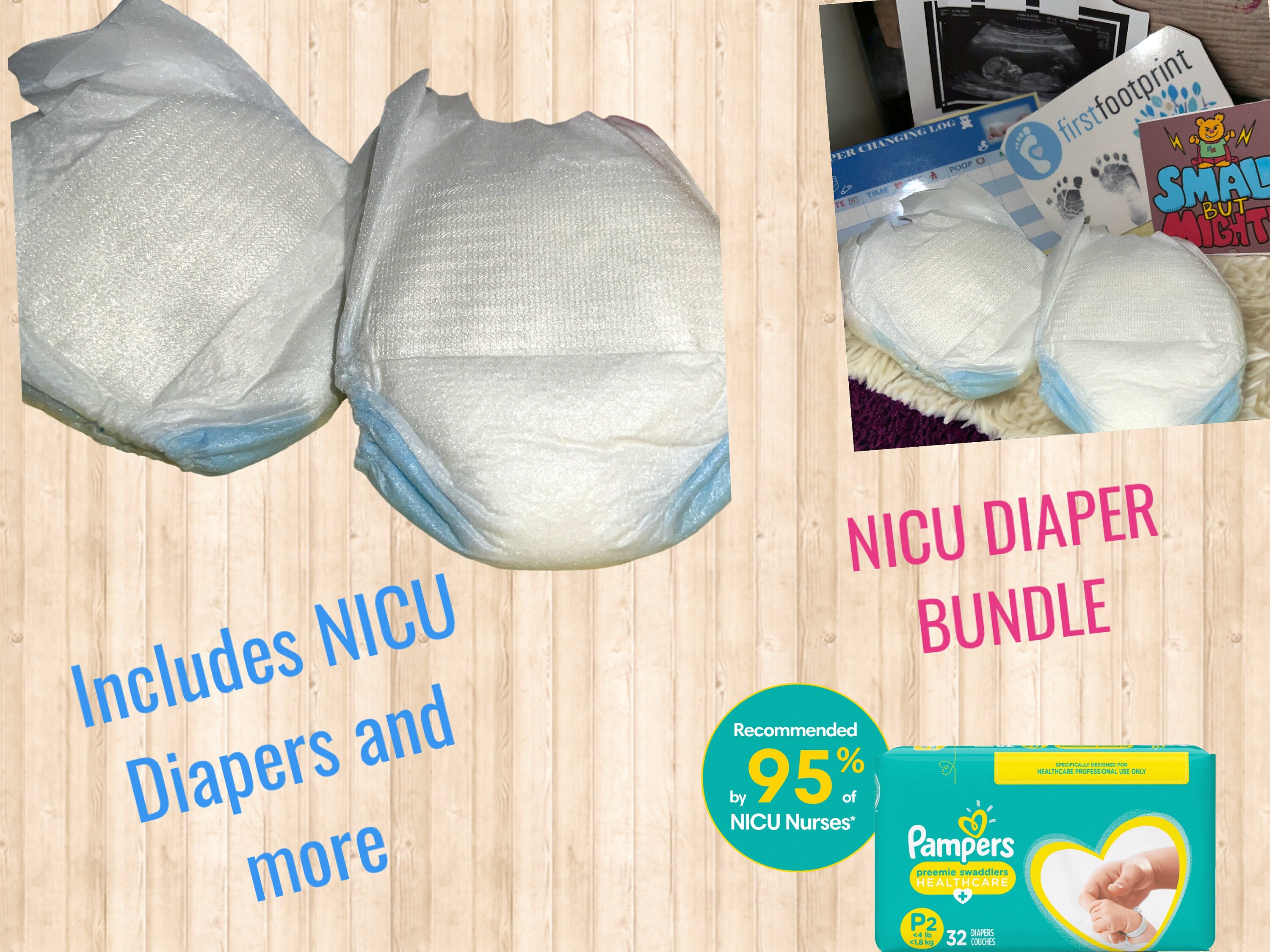 Micro Preemie Diapers for Reborns and Silicone Babies. Used in Etsy