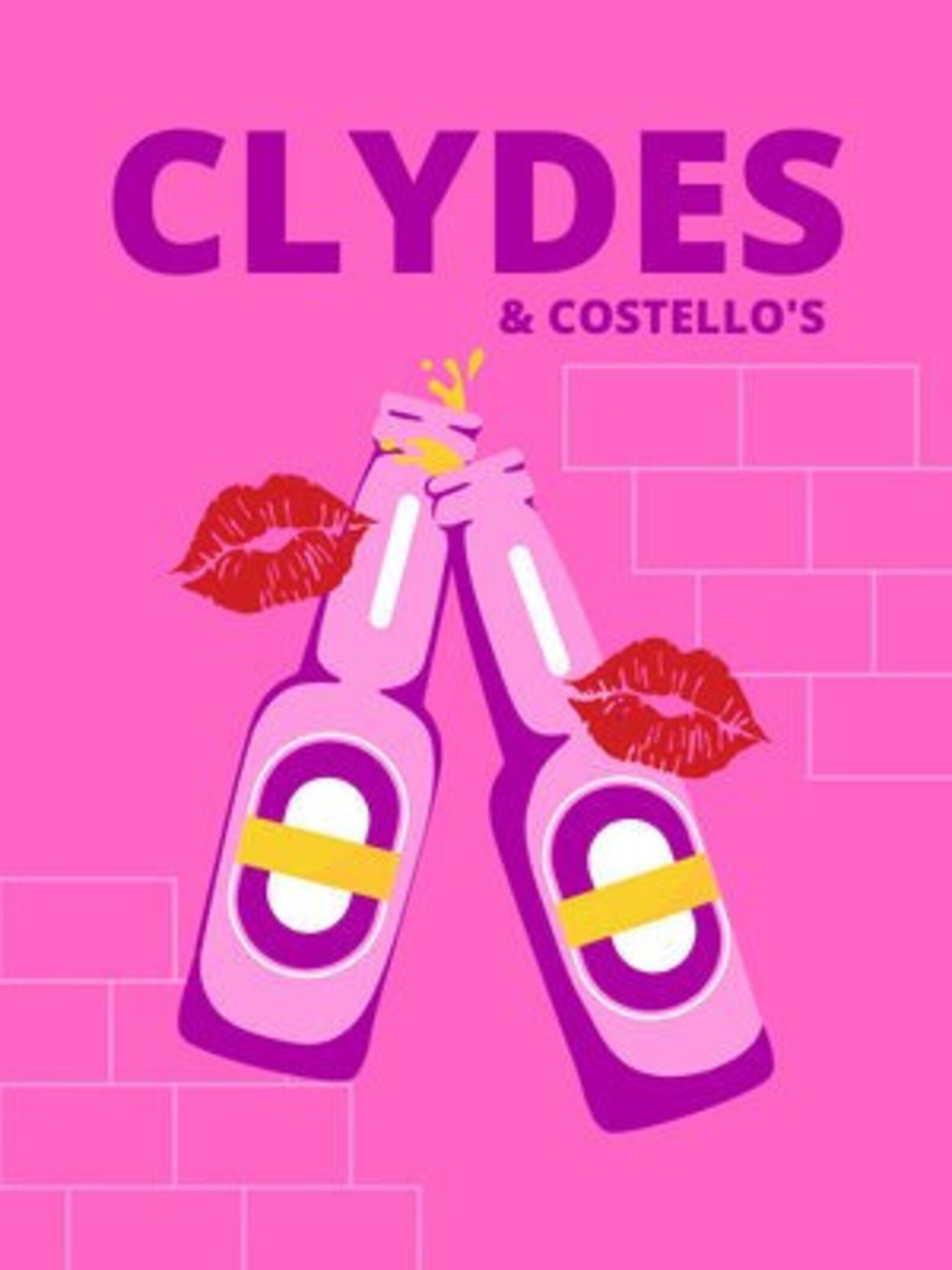 Clyde's and Costello's Digital Print Etsy