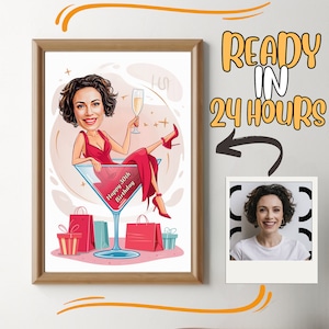 30e verjaardag, karikatuur speciale dag, foto naar cartoon, verjaardagscadeau voor meisjes, dames, vrouwen, mannen, jongens, herenkarikatuur van foto