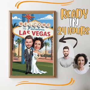 Custom Wedding Cartoon Portrait, Couple Portrait, Gift for Couple, Wedding Caricature, Wedding Portrait, Custom Caricature, Couple Cartoon