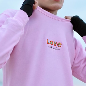 Love With Pride | Embroidered Crewneck