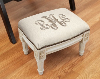 Monogram Footstool for Yourself or for Gift