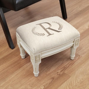 Monogram Footstool for Yourself or for Gift
