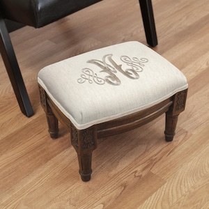 Monogram Footstool for Yourself or for Gift