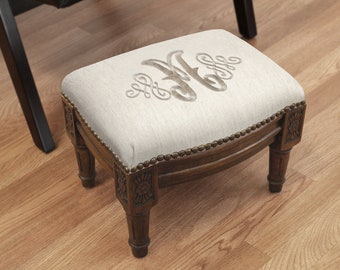 Monogram Footstool for Yourself or for Gift