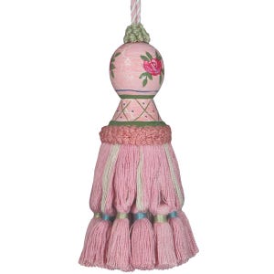 Hand Painted Tassel - Rose