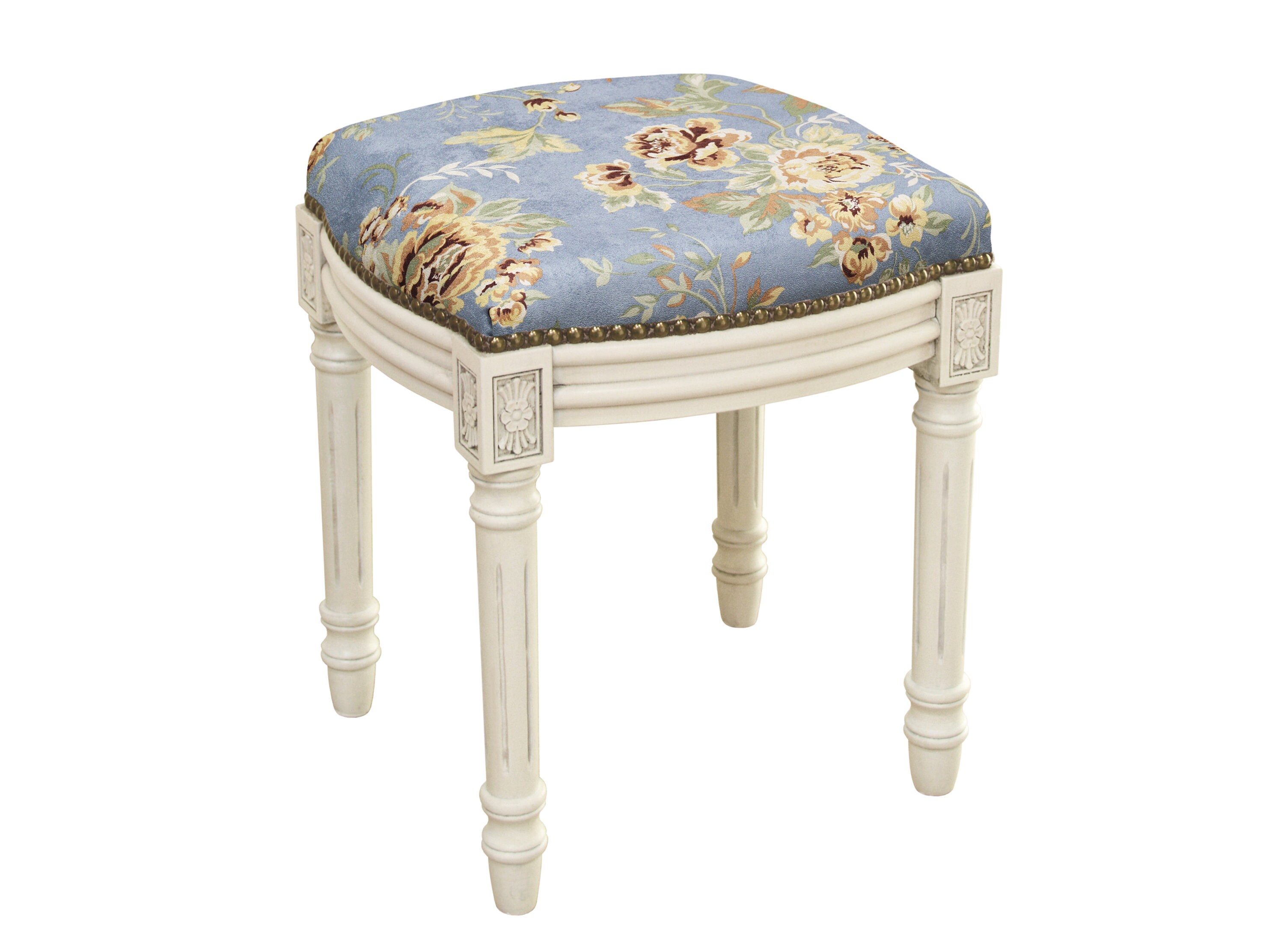 Upholstered Vanity Stool Etsy