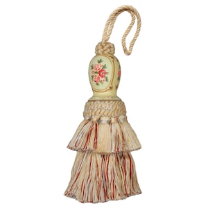 Hand Painted Tassel for Drapery, Doorknob Hanger, Home Accent, Ornament, Decoration, or Gift