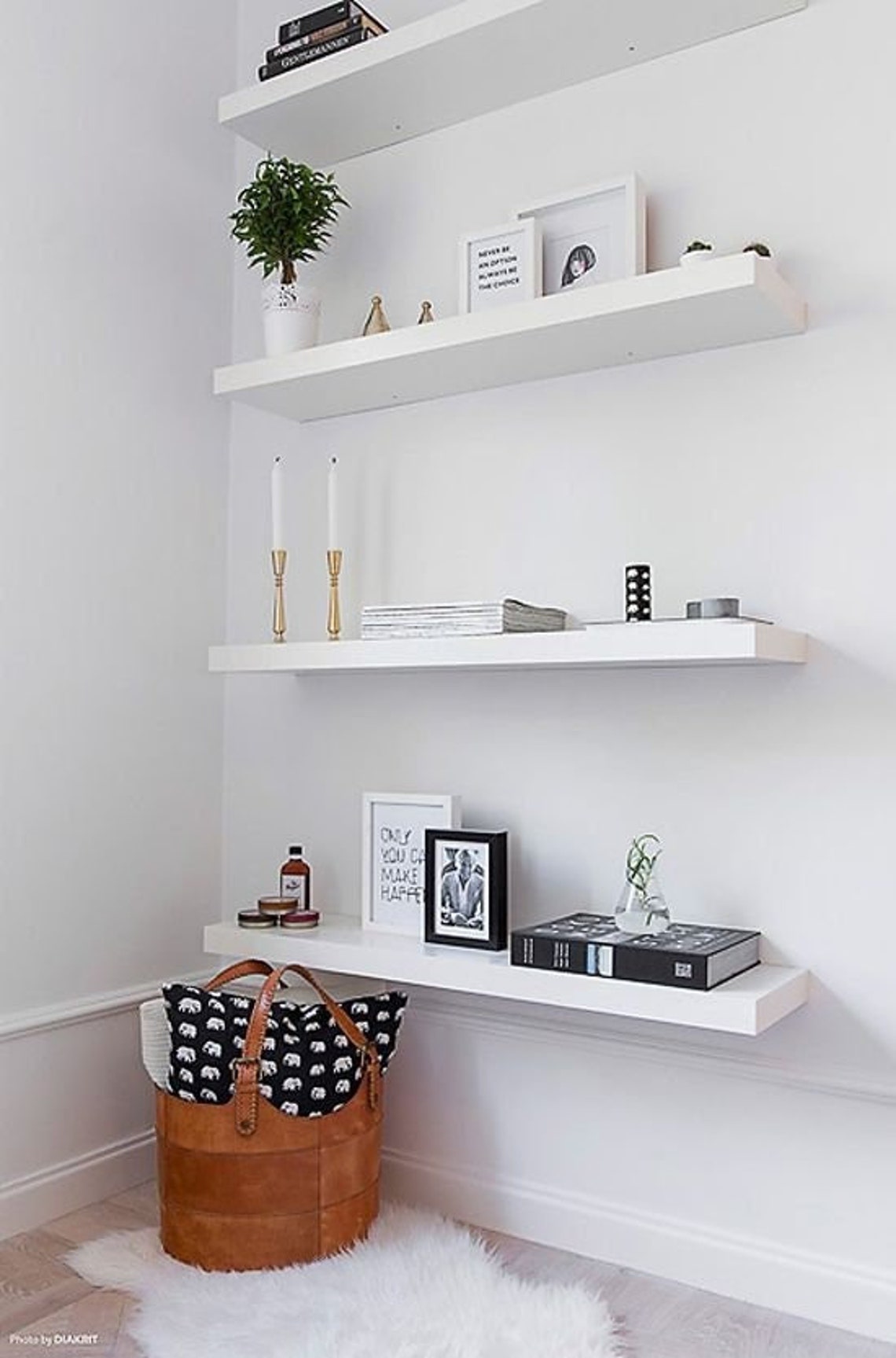 Floating Shelves 60120 Cm Shelvesmodern Decorative Wall Etsy UK