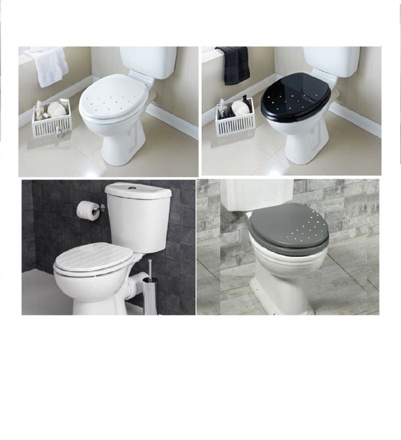 Premier Quality Diamante Toilet Seat Diamond Design Zinc Etsy UK