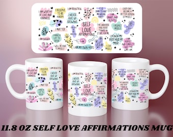 Taza de afirmación de amor propio: taza de café inspiradora para mujeres