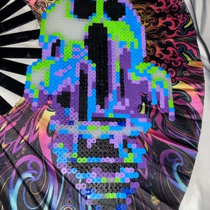 Ghost Perler | Ghost Perler Necklace | Rave Perler | Festival Accessories |