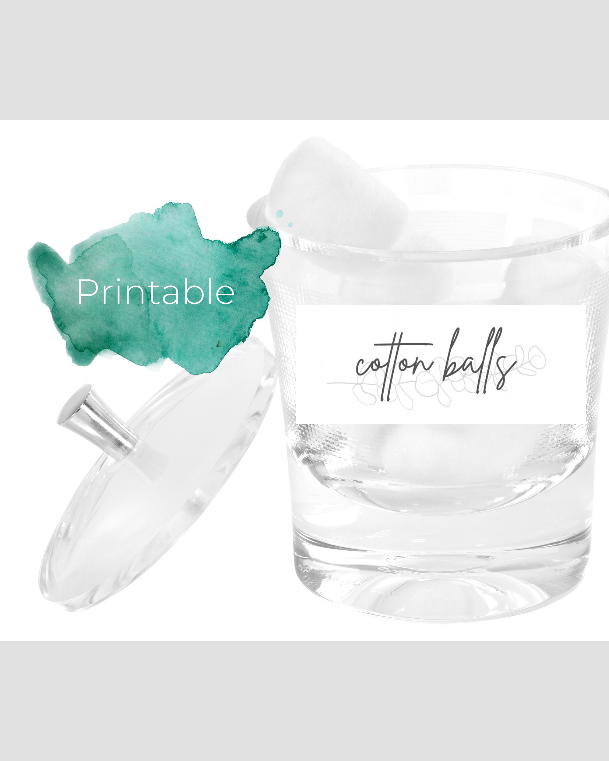 Bathroom Labels | Bathroom Organization | Printable Labels | Printable Bathroom Labels ...