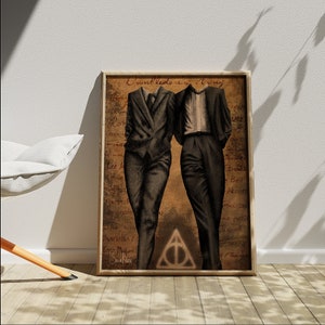 Póster de arte original / Papel mate premium / Impresiones digitales / Decoración de Harry Potter / Póster de la academia oscura / Impresiones de arte de pared / Impresiones bajo demanda