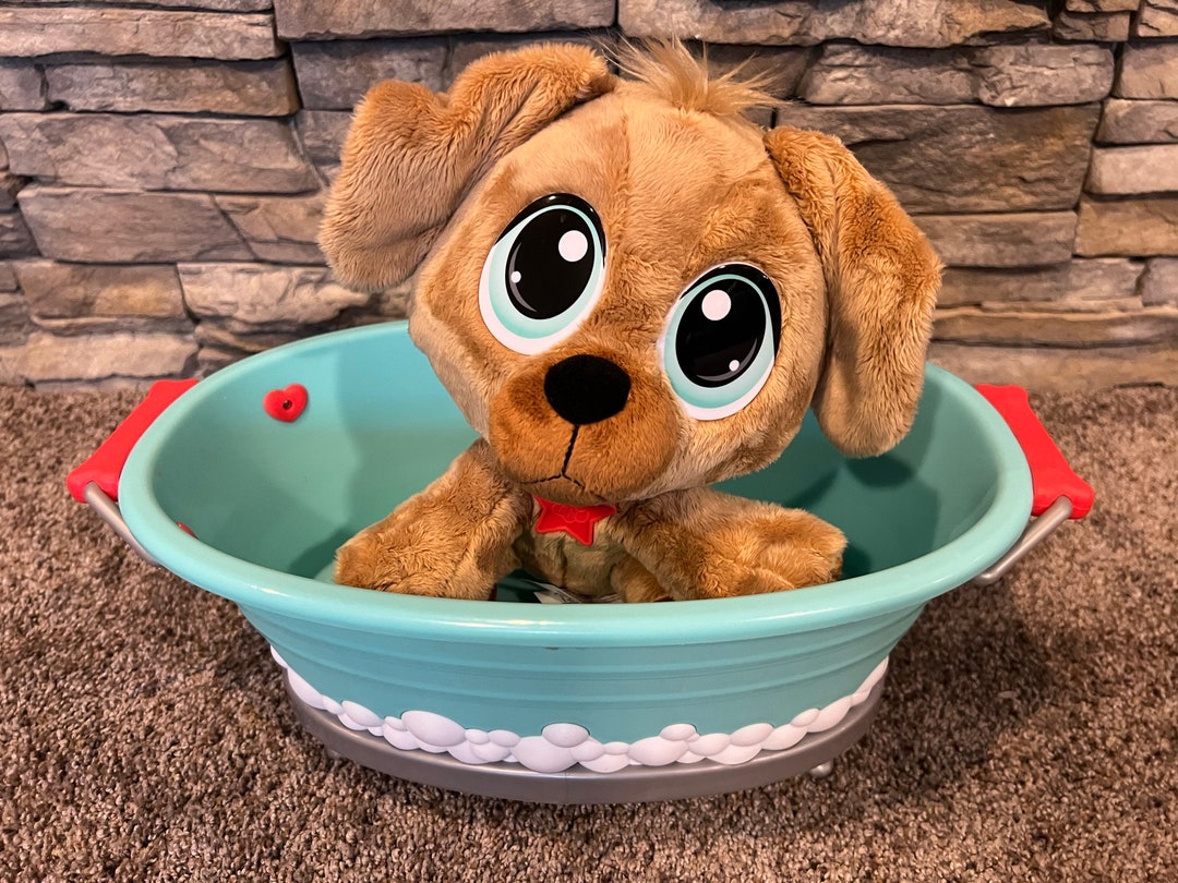 Little Tikes Rescue Tales Scrub 'n Groom Bathtub W/ Golden Retriever