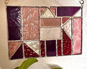 Abstract Stained Glass Panel