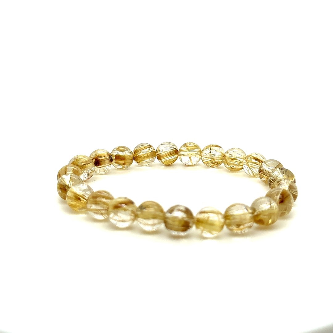 High Quality Gold Rutile Bracelet Etsy