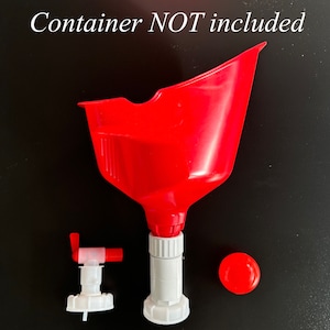 Urine Collection Funnel & Dispensing Spout (Container Not Included, Sold Separately via Links In Description Below)