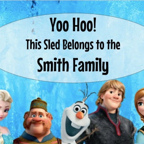 Frozen stroller tag-Digital copy sent