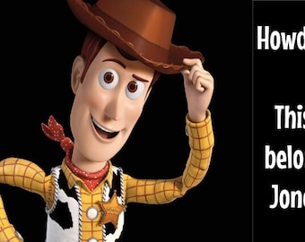 Étiquette de poussette Cowboy