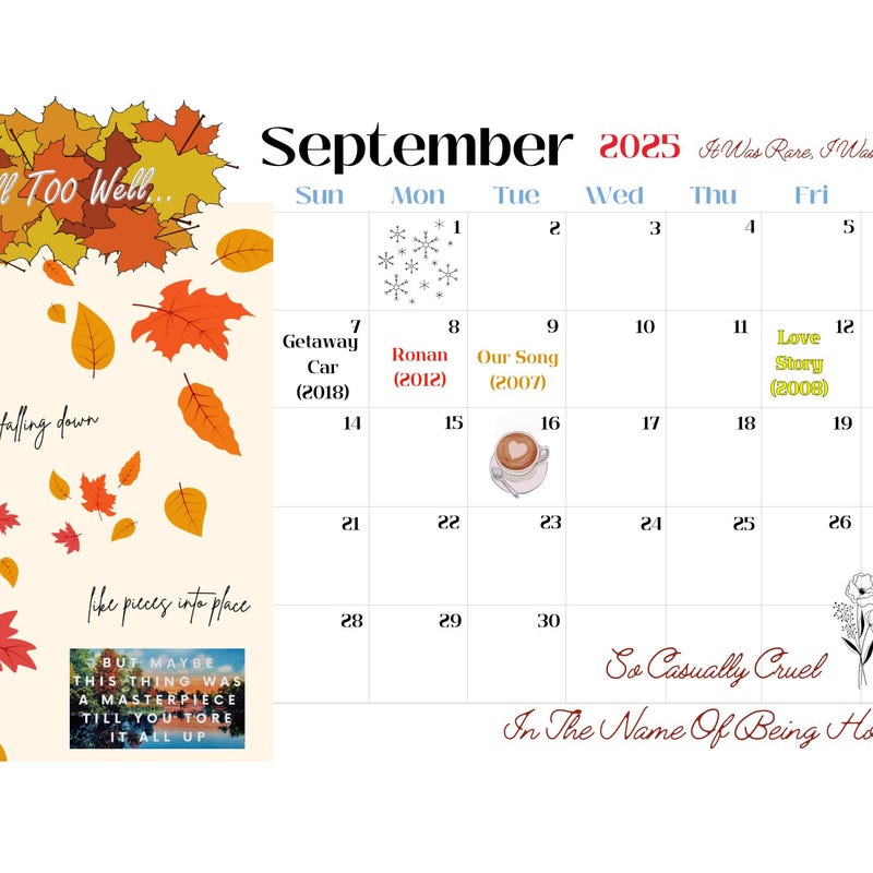 Desk Calendar Etsy Desk Calendar Etsy