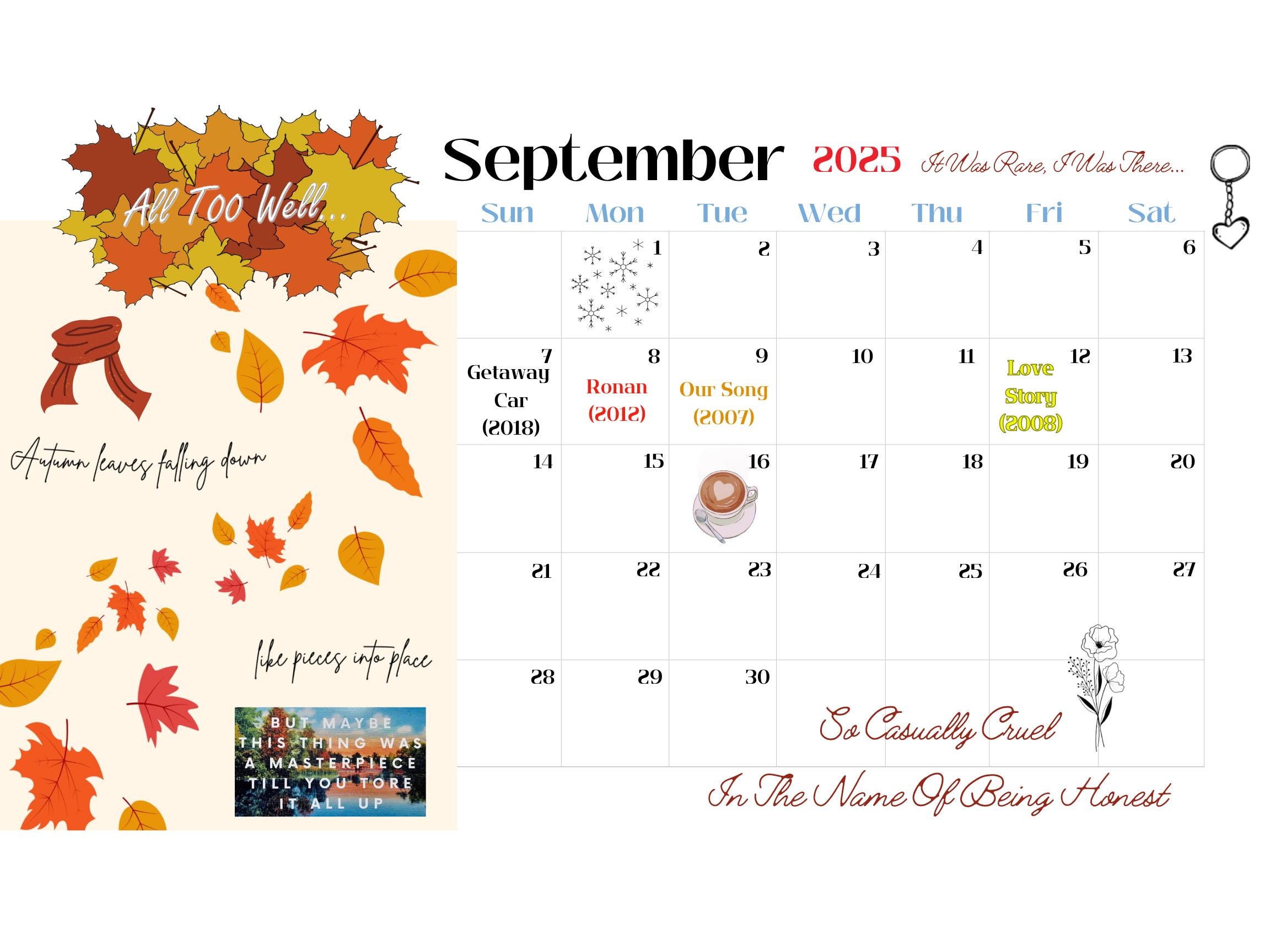 Taylorswift 2025 calendar - Etsy 日本