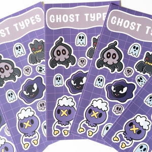Ghost type sticker sheet