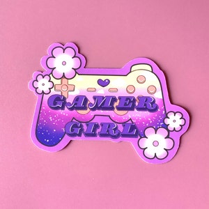 Gamer girl sticker