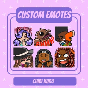 Create a cute emote or sub badge for your twitch or discord!