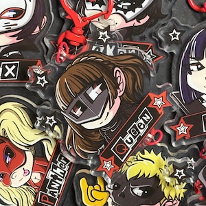 Persona 5 Acrylic  Keychains 2.5 inches