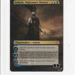 Ashiok Nightmare Weaver, Borderless Hand Painted MTG Alter