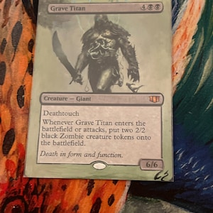 Grave Titan borderless alter magic the gathering mtg