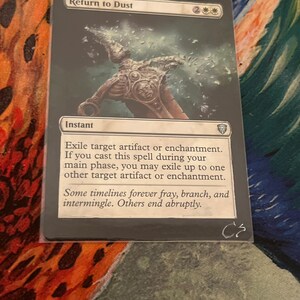Return to dust borderless alter hand painted magic the gathering edh commander