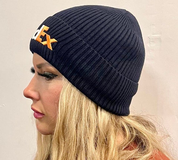 Fedex Cuffed Stocking Cap Knit Warm Winter Hat - Etsy