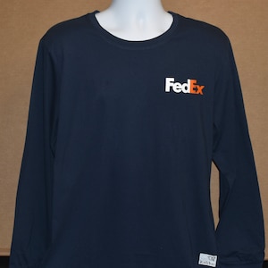 FedEx Baumwolle Langarm T-Shirt - ultimativer Komfort - Größen S-4XLT