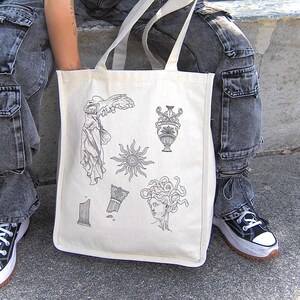 Greek Femininity Tote Bag