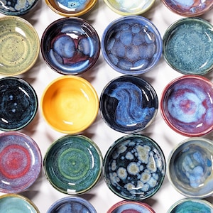 Ring dishes, ceramic, handmade, small jewelry bowl, trinket dish, earring holder