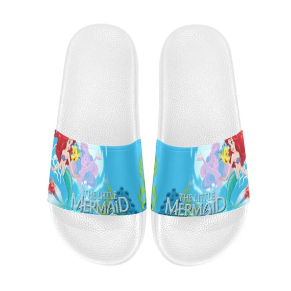 The Little Mermaid Custom Slide Sandals Unisex for Boyfriend or Girlfriend Gift Birthday Gift and Others Etsy