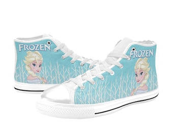 Zapatillas de lona de caña alta Frozen personalizadas