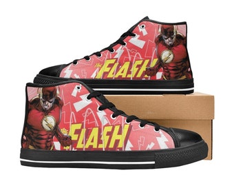 The Flash High Top Canvas Shoes Custom Sneakers