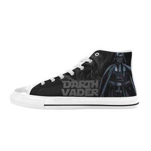 Darth Vaders Inspired High Top Canvas Shoes Custom Both for Men and ...