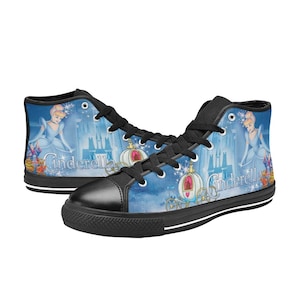 Cinderella High Top Canvas Shoes Birthday Wedding Gifts