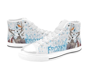 Zapatillas de lona de caña alta Frozen personalizadas