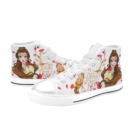 beauty and the beast canvas shoes