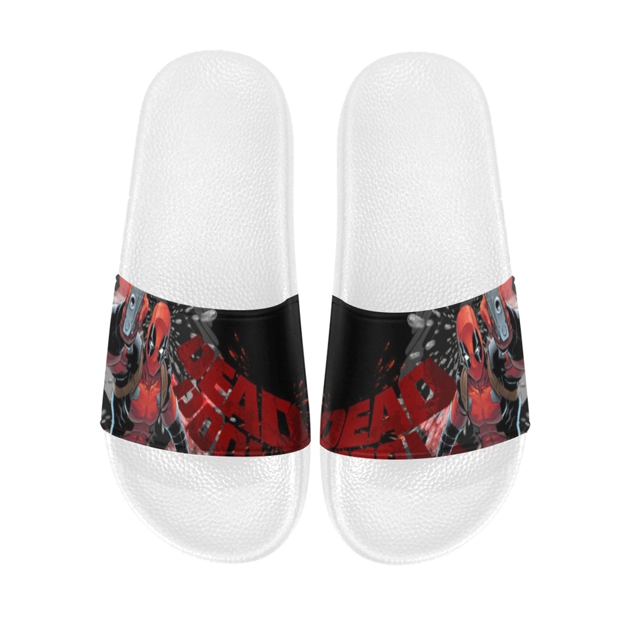 Deadpool Custom Slide Sandals Unisex for Boyfriend or Girlfriend Gift ...