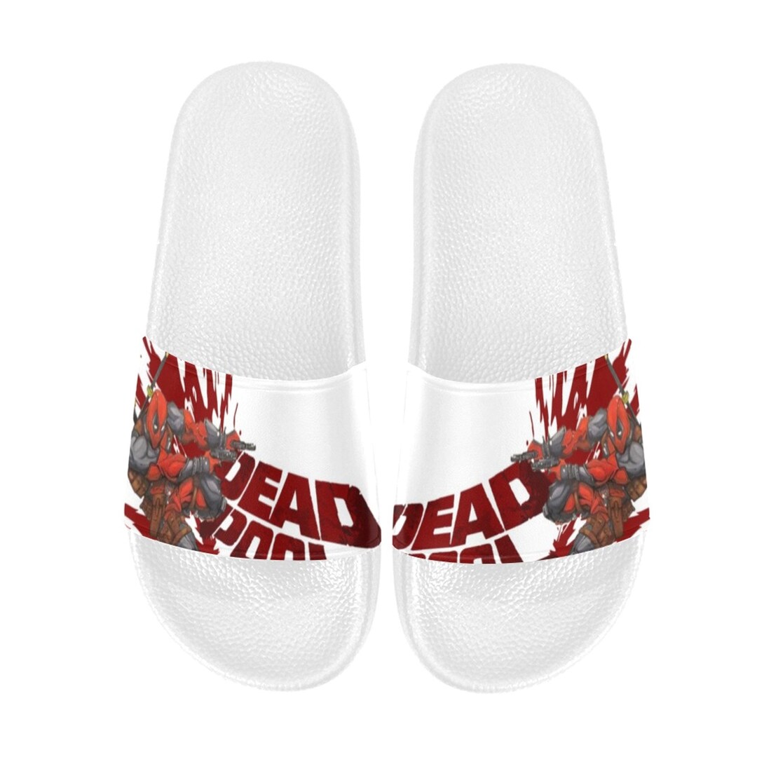 Deadpool Custom Slide Sandals Unisex for Boyfriend or Girlfriend Gift ...