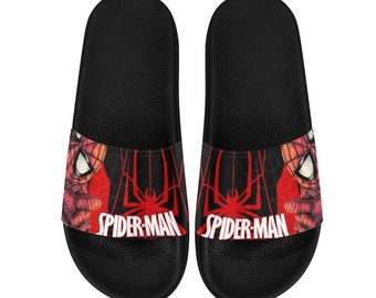 SPIDERMAN Custom Slide Sandals Unisex For Boyfriend or Girlfriend Gift, Birthday Gift, and Others